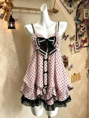 Ingvn  Y2K Streetwear Lolita Skirt Set Women Gothic Vintage Lace Tops Casual Fashion Mini Skirt Elegant Spicy Girl Casual Daily