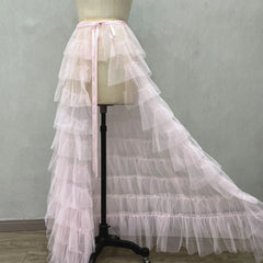 Ingvn  Women Solid Casual Skirt Sweet Lolita Style Ruffle Balletcore Fairy Prom Party A Line Dresses Faldas Mujer