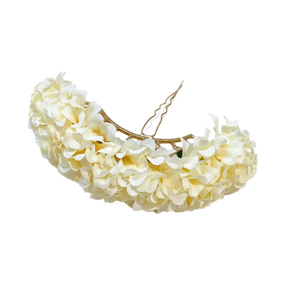 Ingvn  Red Flower Hairpin Super Fairy Wedding Bridal Hair Ornament Vintage Traditional Hair Accessory Updo Hairstyles