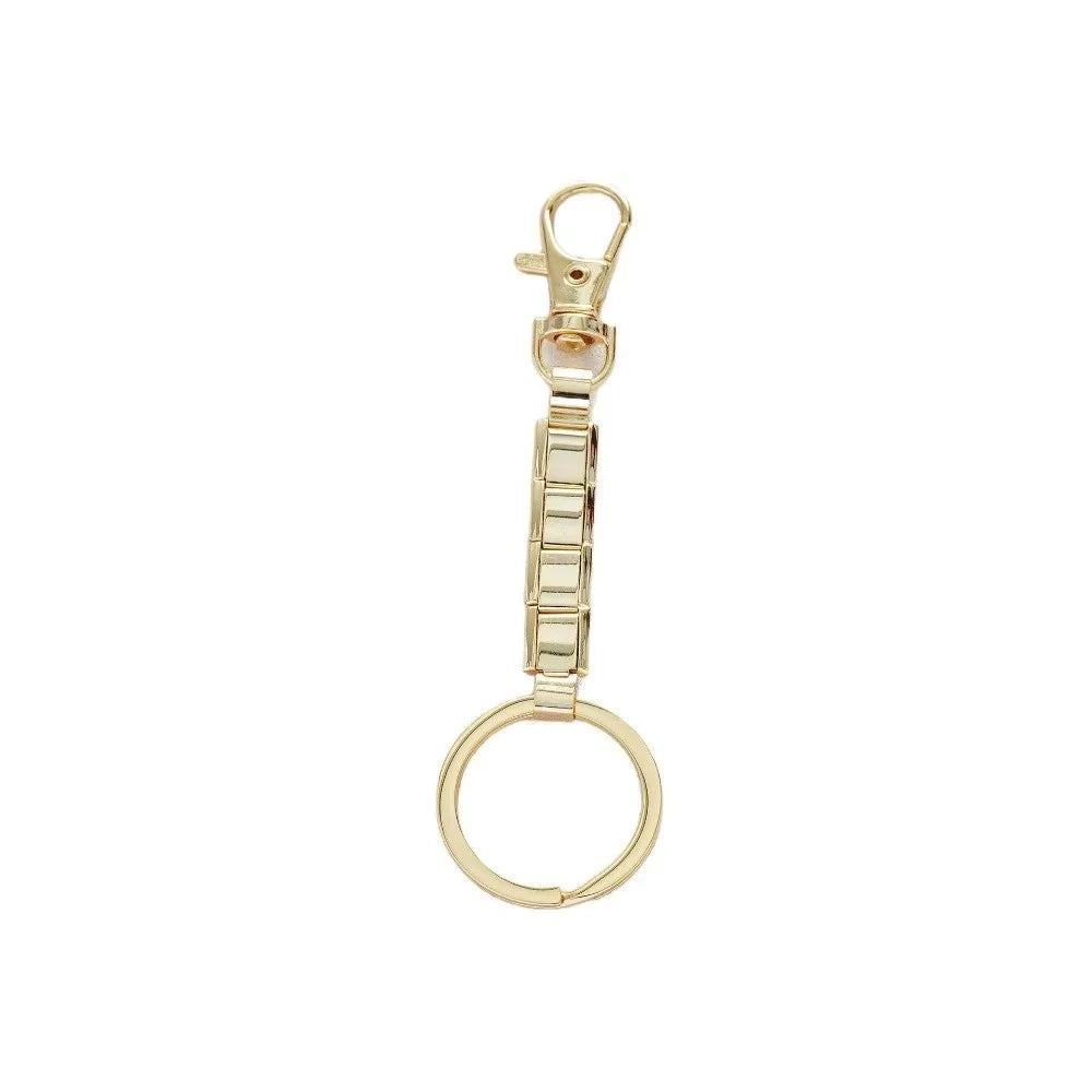 Ingvn  New Silver Color Italian Charm Key Chain Stainless Steel Detachable Removable Key Ring DIY Bag Charms Gifts