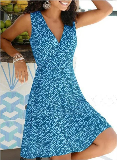 Ingvn  Hot Floral Belt Dress for Women