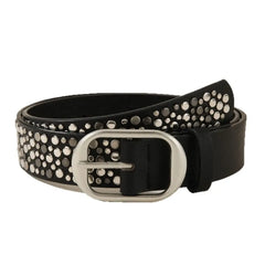 Ingvn  Trend Alloy Buckle Women's Belt Rivet Decoration Pu Leather Casual Waist Belt Punk Style Needle Buckle Belt Pants Decoration