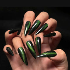 Ingvn  24Pcs Fashion Stiletto Press on Fake Nails with Rhinestone Y2k Almond False Nails Set Strawberry Design Full Cover Manicure Tips