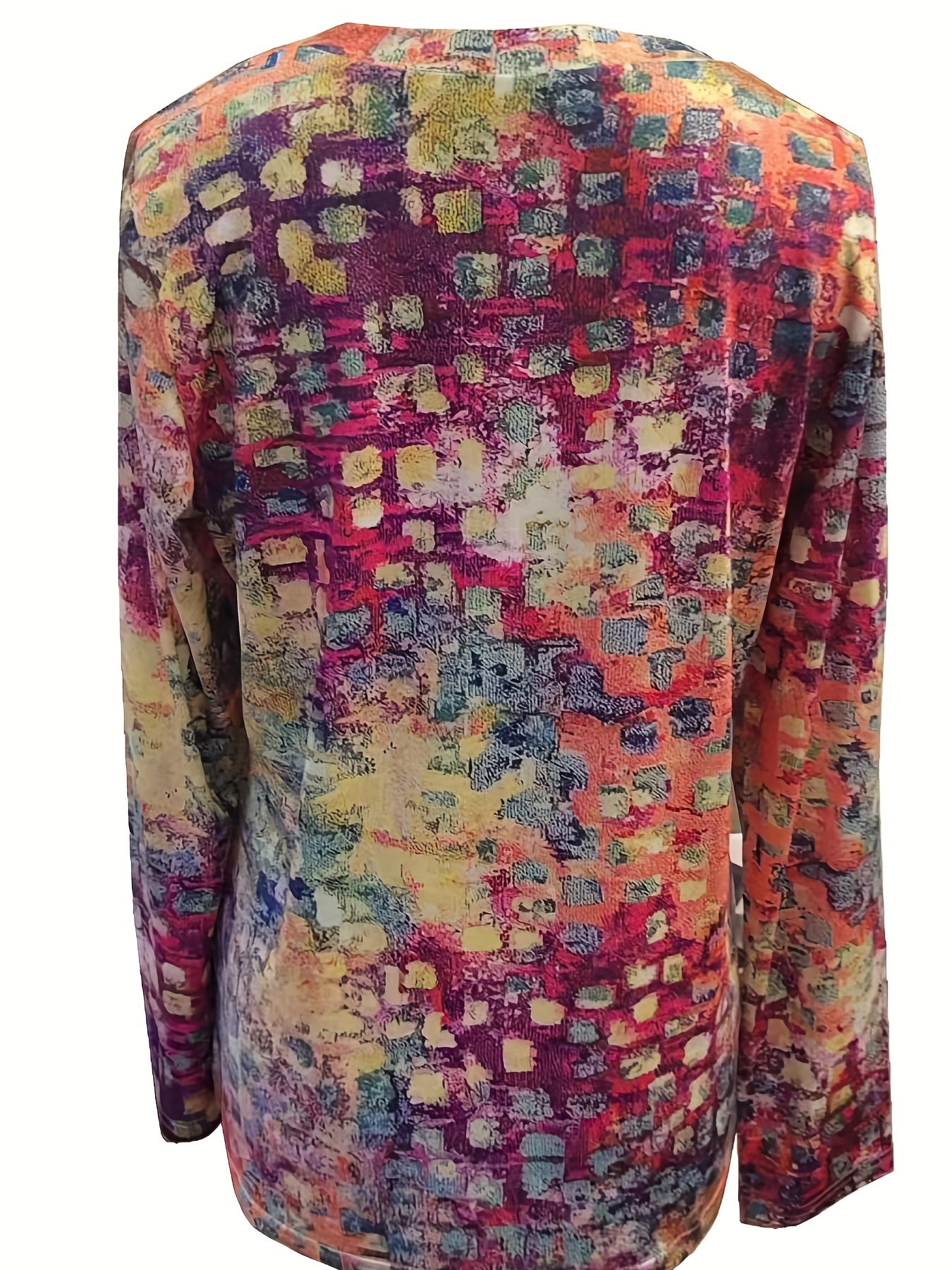 Graphic Print T-shirt, Vintage Crew Neck Long Sleeve T-shirt, Women's Clothing