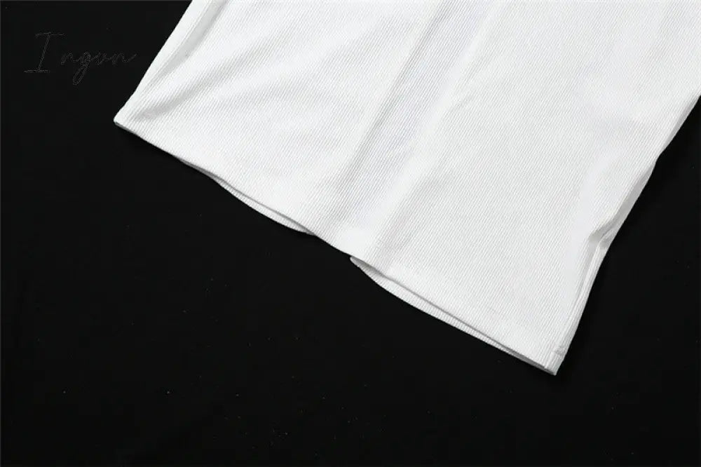 Ingvn - Summer Dresses For Women Elegant White Cut Out Maxi Dresses For Women Spaghetti Strap Backless Sexy Beach Dress Boho Long Summer Dress Party Wear