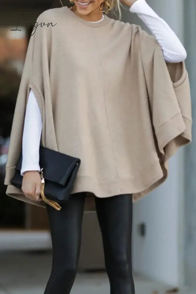 Ingvn - Casual Solid Pullovers O Neck Sweaters(5 Colors)