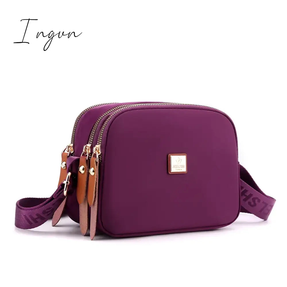 Ingvn - Small Shoulder Bag Women CrossBorder Supply Of Nylon Fabric Leisure Mini Shoulder Bag Ladies Embroidered Han Pocket