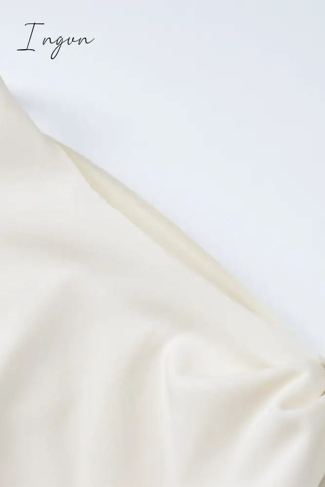 Celebrities Elegant Solid Frenulum Oblique Collar One Step Skirt Dresses(5 Colors)