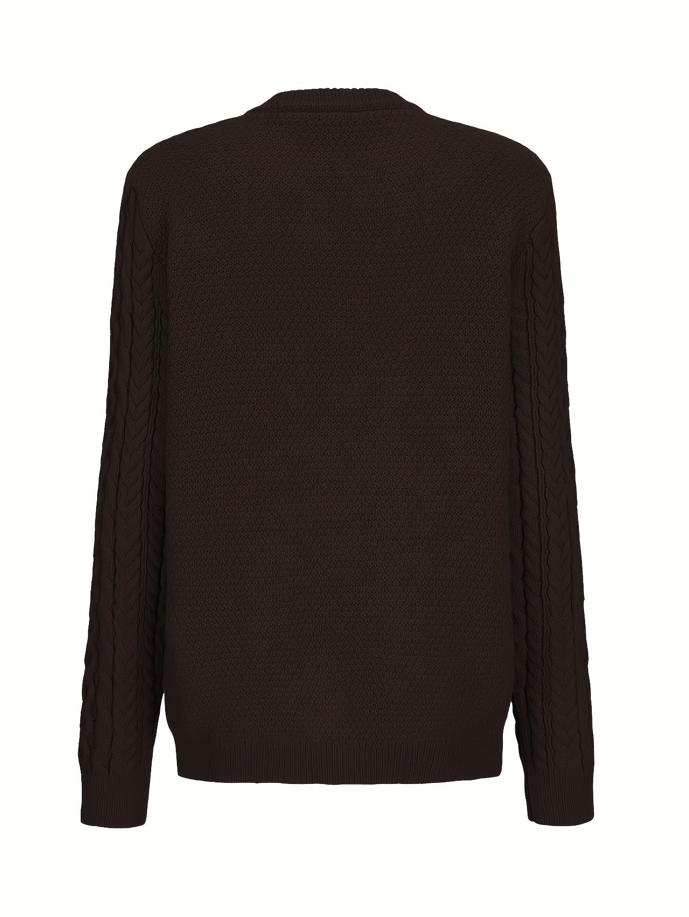 Cozy Chic Cardigan - Soft Knit, Crew Neck, Long Sleeve, Pocket Detail, Casual Women's Sweater for Everyday Wear - Perfect for Work, Date Night, or Relaxation