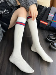 Ingvn - Fashion College Style Striped Stockings Accessories