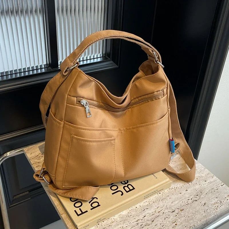 Ingvn  Casual Nylon Large Capacity Ladies Crossbody Bags Shoulder Bags for Women Zipper Basic Style  Bolso Mujer
