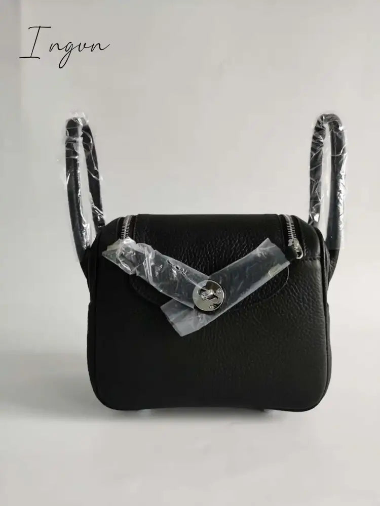 Ingvn - Mini 20cm Pillow Bag Silver Buckle Ladies Handbag Luxury Brand Designer Shoulder Bag Cow Genuine Leather Crossbody Bags Fashion