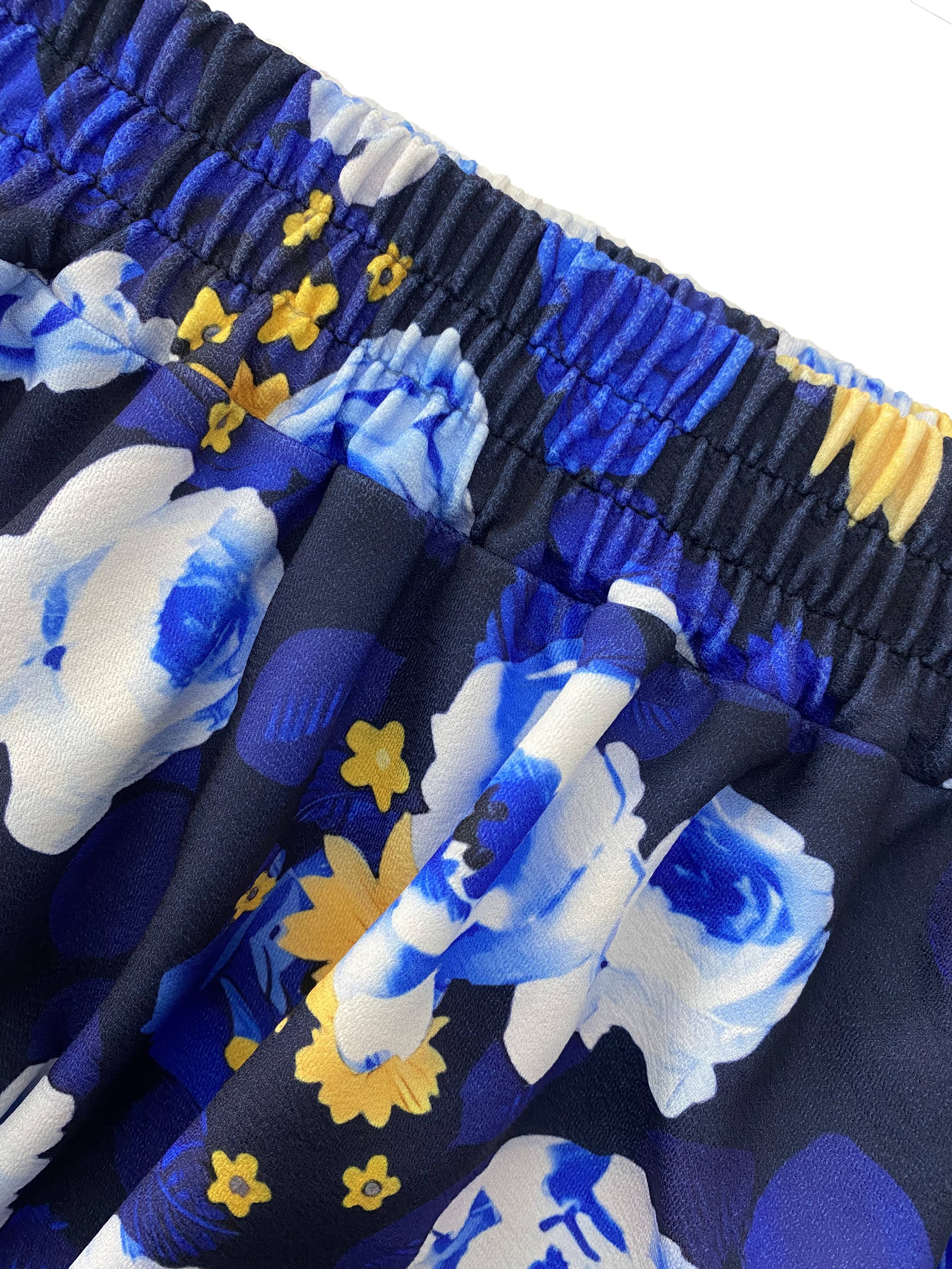 Floral Print Flared Swing Skirt, Elegant High Waist Midi Skirt, Women's Clothing