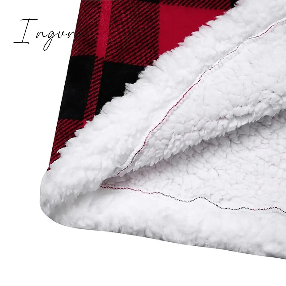 Ingvn - Oversized Wearable Blanket Flannel Thick Soft Warm Long Hoodie Blanket Big Hooded Sweatshirt Hoodie Blanket for Adults Women Girls Teenagers Teens Men Black