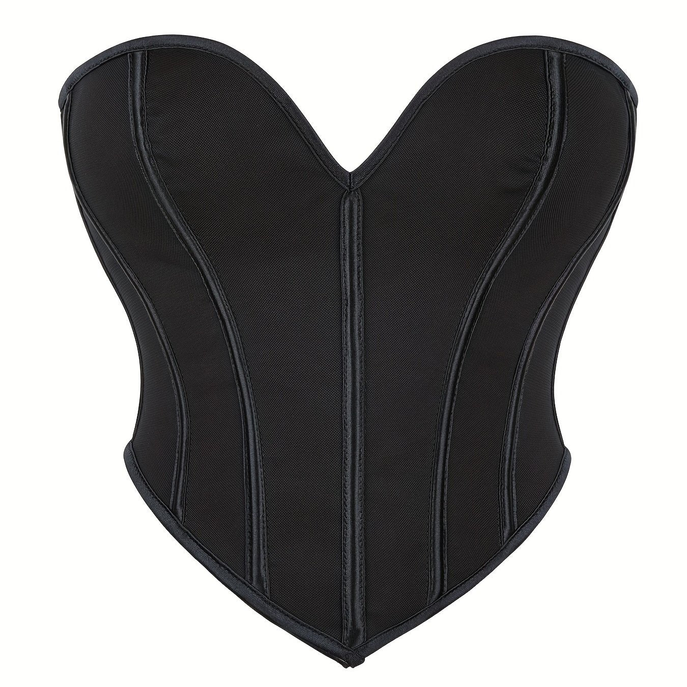 Elegant Strapless Tummy-Control Shapewear Corset | Adjustable Lace-Up | Sexy Knit Bustier | Medium Support Lingerie
