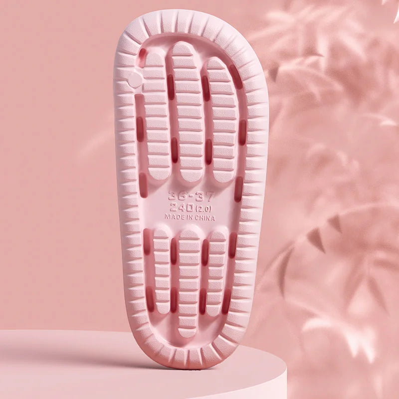 Ingvn  Eva Soft Sole Chunky Platform Slippers Women  Summer Thick Sole Cloud Slides Beach Sandals Woman Non-Slip Outdoor Flip Flops