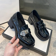 Ingvn  Women's Shoes Gothic Slip On Loafers Female Footwear Japanese Style Lolita Black Mary Jane Shoe Trends  Offers Stylish