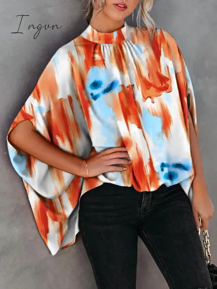 Ingvn - Summer Short Sleeve Loose Top Femme Blouse Women Fashion Casual Womens Tops And Blouses Ladies Print Shirt Shirts Elegant