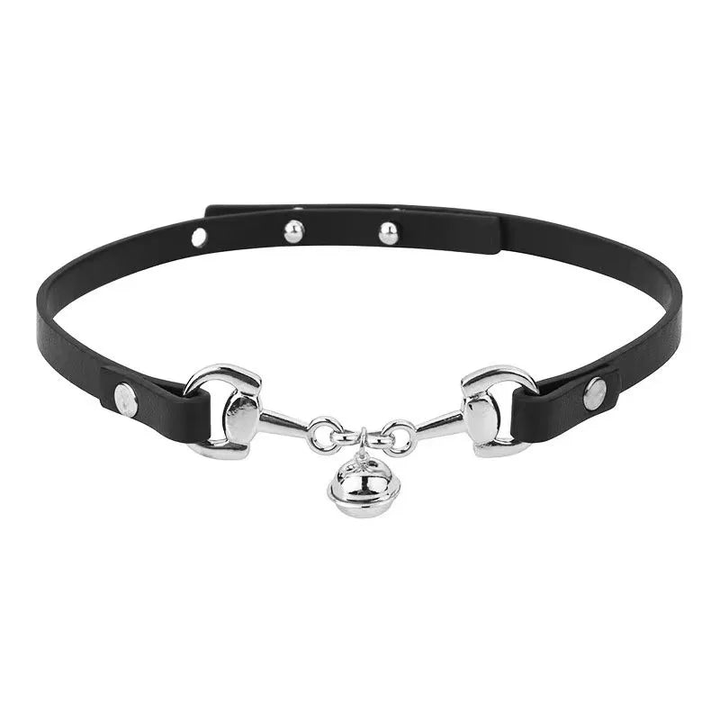 INGVN  New Vintage Gothic Black Necklace for Women Fashion Punk Leather Choker Dark Collar Chain Trendy Jewelry Cool Y2K Accessories