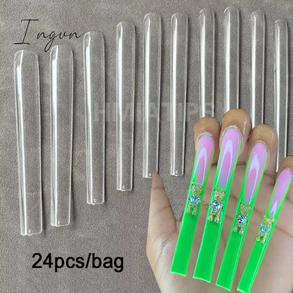 5Xl Extreme Long Stiletto Nails Full Cover Nails Artificial Acrylic False Nail Tips Press on Manicure Tool Accessories