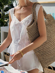 Lace Detail Tank and Shorts Set