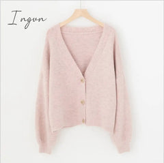 Ingvn - Women Cardigans Sweater Tops Cashmere Casual Sweater Jacket Chic Tops Woman's Sweater Cardigans jersey knit Jumpers