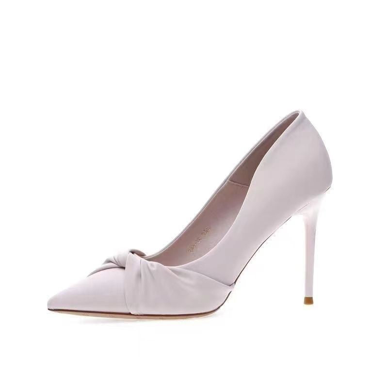 Fried Street High Appearance Value Professional Outer Wear Single Shoes Women's Internet Celebrity New Elegant Lightweight Small High Heels