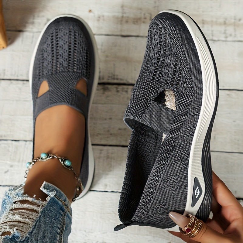 Comfortable Vintage Style Mesh Slip-On Sneakers - Breathable, Lightweight, and Hand Washable Casual Walking Shoes with Rubber Sole, Fabric Insole, and No Embellishment for All-Season Wear - Easy to Clean and Maintain from Tai