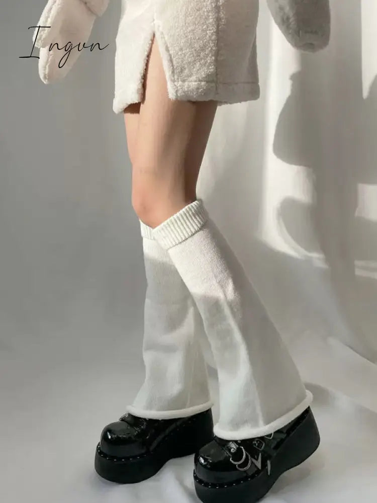 Ingvn - Leisure Fashion Knitting Solid Color Flared Leg Warmers Accessories