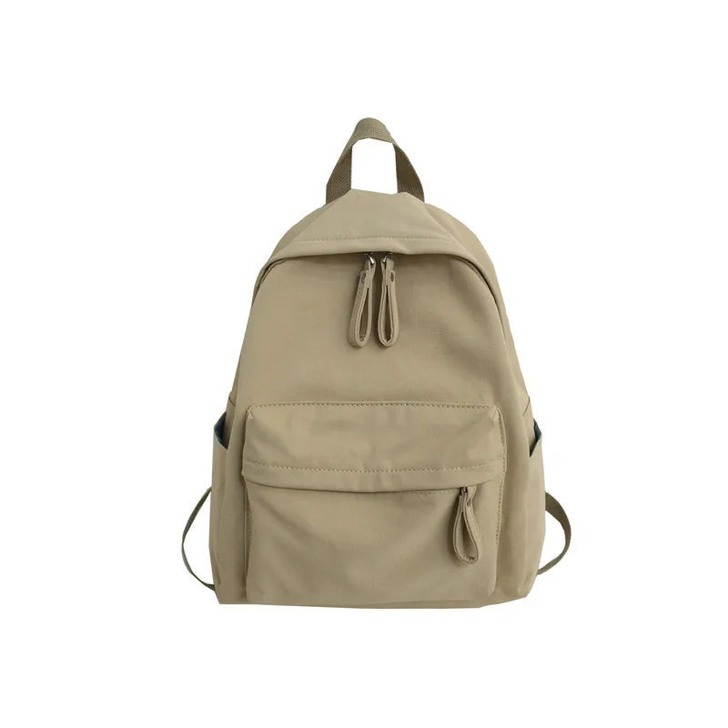 Ingvn  New Women's Fashion Women's Large Capacity University Backpack Cute Girls' Travel Backpack Cool Backpack Trendy Solid Color Back