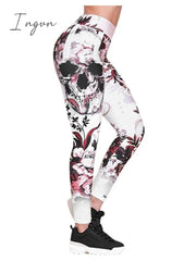 Ingvn - Multicolor Black Pink Halloween Print S M L XL XXL