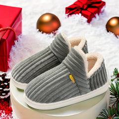 Cozy Warmth Indoor Slippers – Plush-Lined, Solid Color, Easy Slip-On, Comfortable Wear