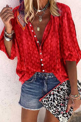 Ingvn -  Solid Color Button Loose Shirt(4 Colors)