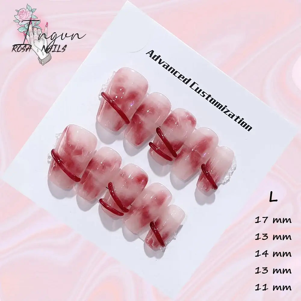 Punk Dragon Charms Press on Nail Artificial Long False Nails XS Black Dragons Goth Presson Tips Butterfly Fake Nail y2k Pressons