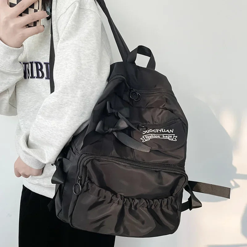Ingvn  Fashion Backpack Canvas Women Backpack Anti-theft Shoulder Bags New School Bag for Teenager Girls School Backapck Female