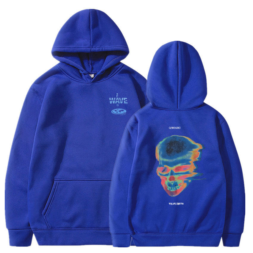 Voguable Hot Sale Fashion Creativity Design Skeleton Graphic Print Hoodie Men Women Fleece Cotton Hoodies Man Hip Hop Style Sweatshirt