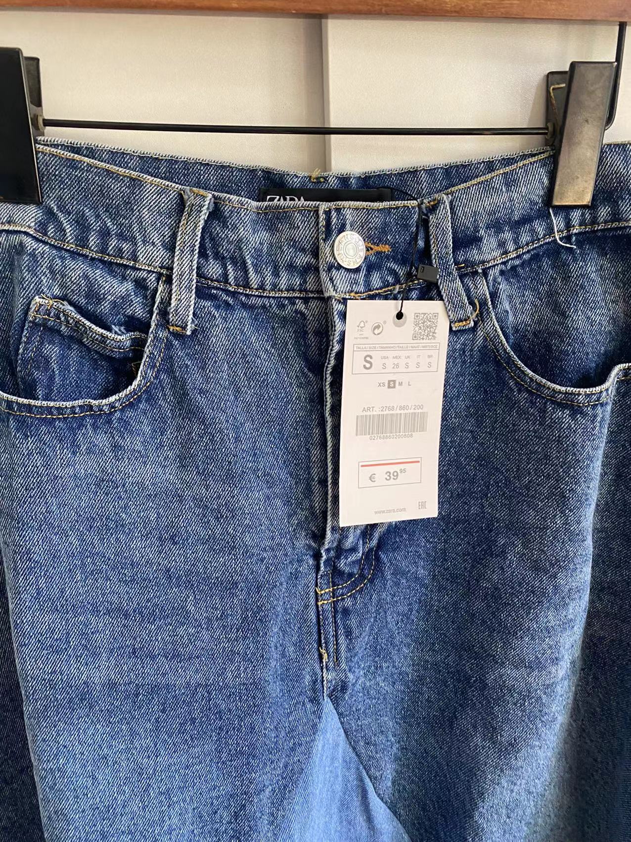 Voguable  denim skirt  spring new women's clothing Versatile fashion high waist contrast color patchwork casual denim skirt series