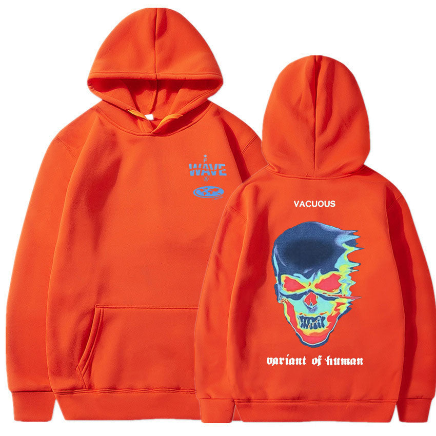 Voguable Hot Sale Fashion Creativity Design Skeleton Graphic Print Hoodie Men Women Fleece Cotton Hoodies Man Hip Hop Style Sweatshirt