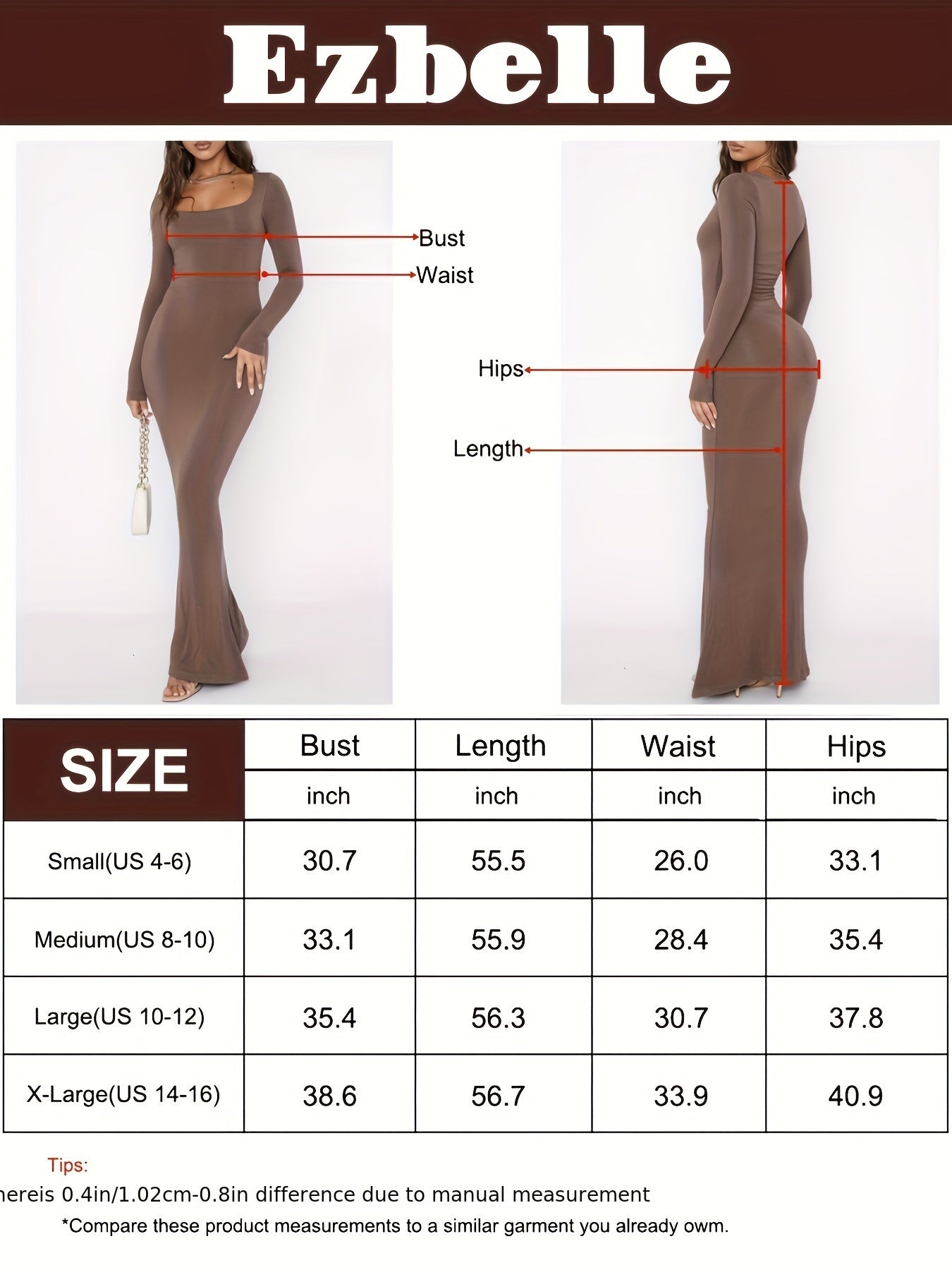 Bodycon Maxi Dresses Long Sleeve Wedding Guest Long Dress Casual Rib Knit Scoop Neck Fall Dress