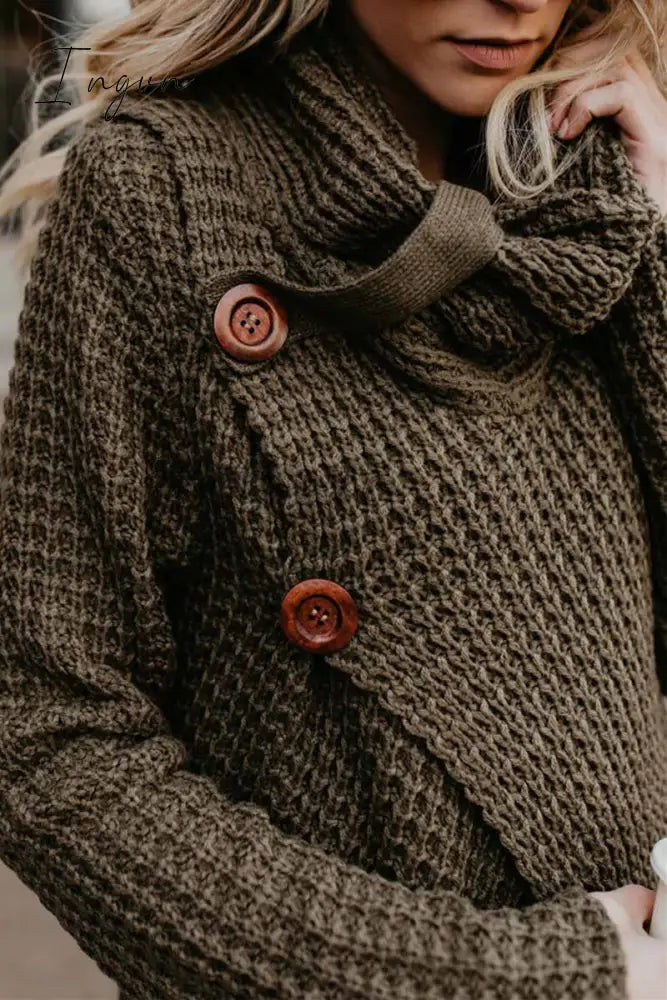 Ingvn - Irregular Winter Shawl Coat(6 Colors)