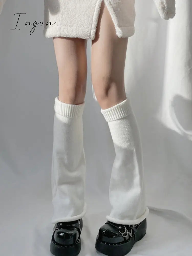 Ingvn - Leisure Fashion Knitting Solid Color Flared Leg Warmers Accessories