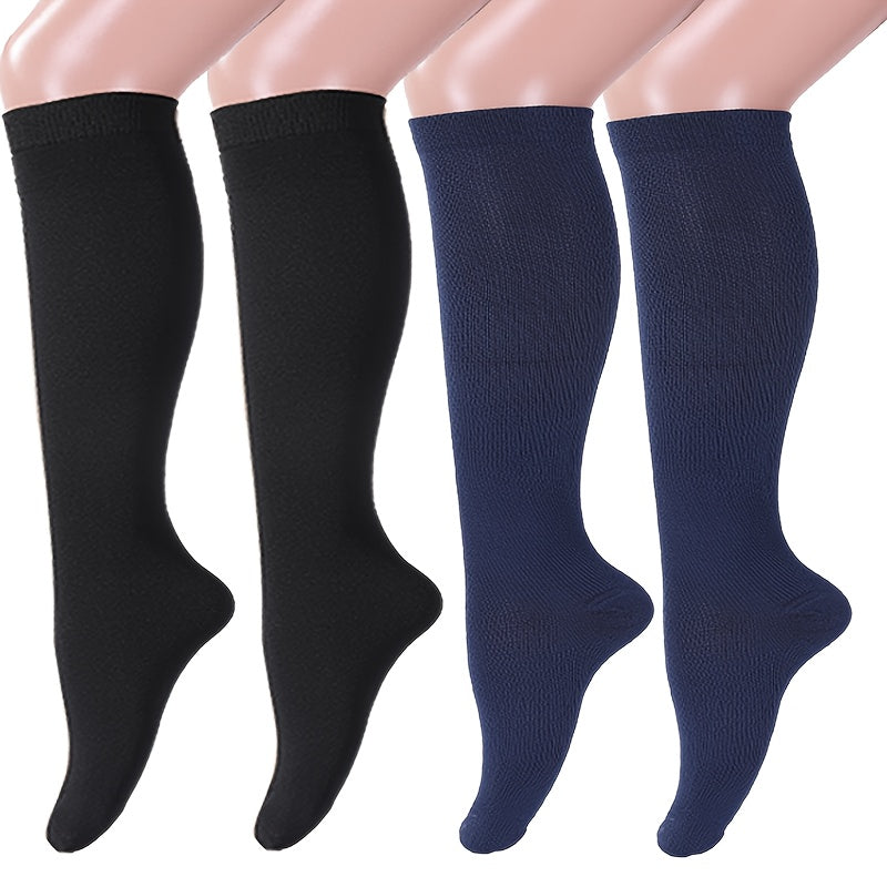 4 Pairs Copper Compression Socks For Women And Men Circulation Support For Medical, Running, Nursing, Athletic