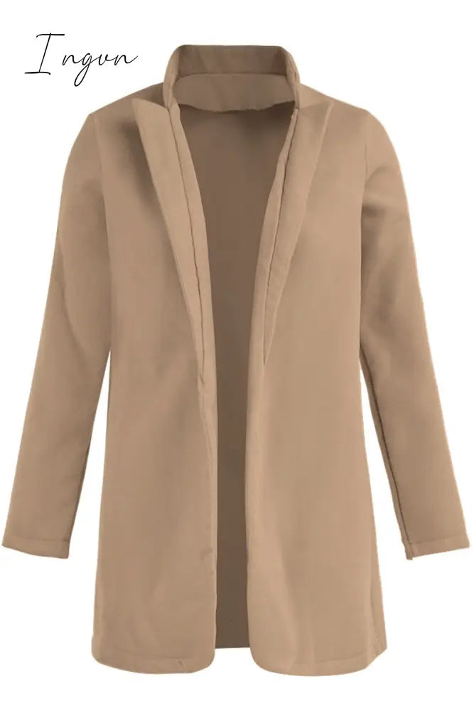Ingvn -  Stand-up Collar Elegant Coat (6 Colors)