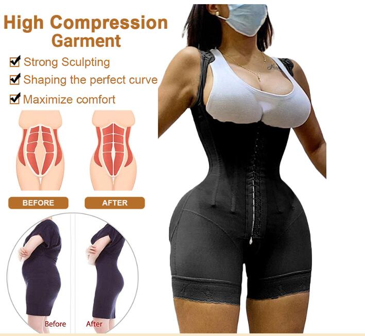 Voguable Breasted Lace Butt Lifter High Waist Trainer Body Shapewear Women Fajas Slimming Underwear with Tummy Control Panties