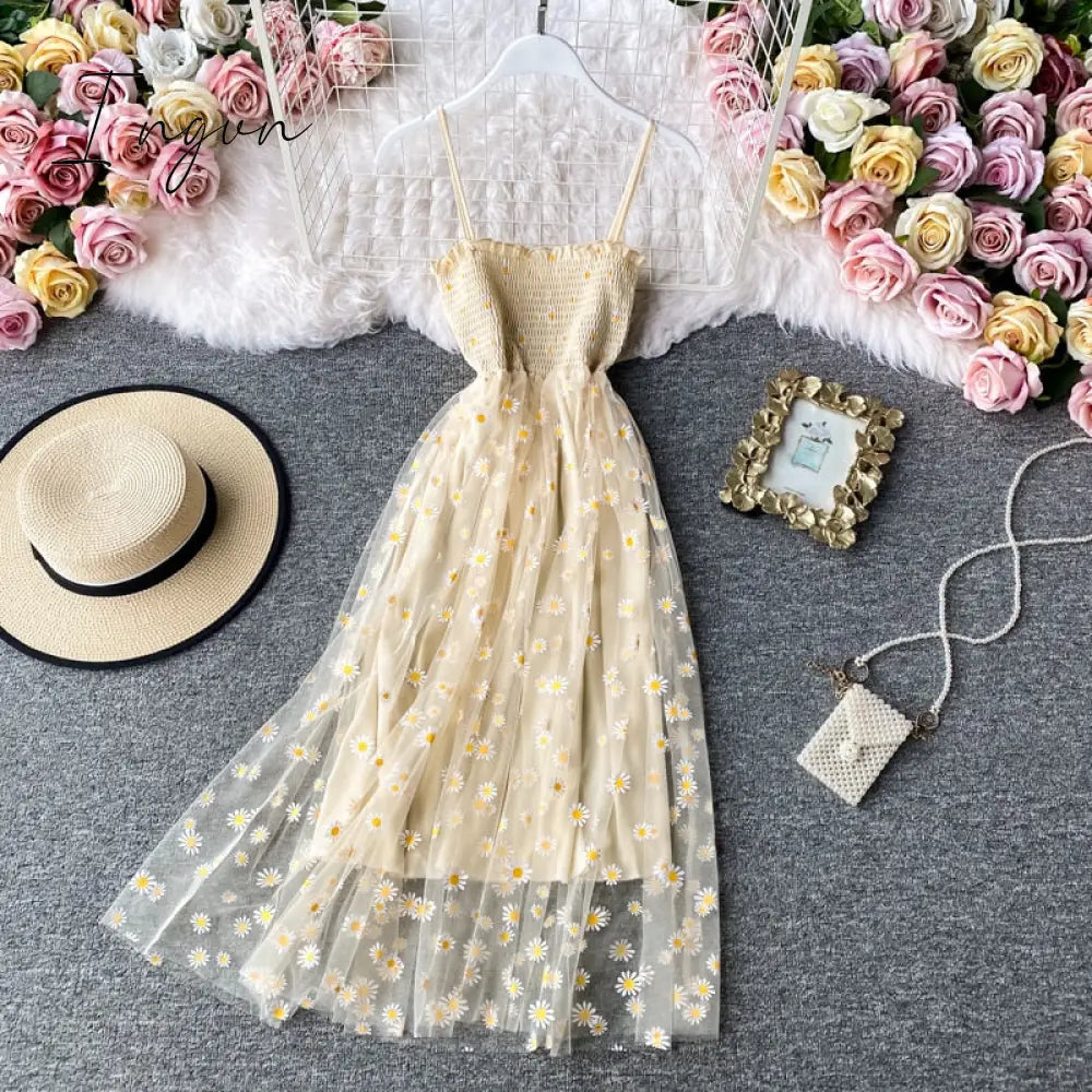 Ingvn - Women Dresses Summer Sexy V Neck Floral Print Boho Beach Dress Ruffle Short Sleeve A Line Mini Dress Wrap Sundress sexy dress