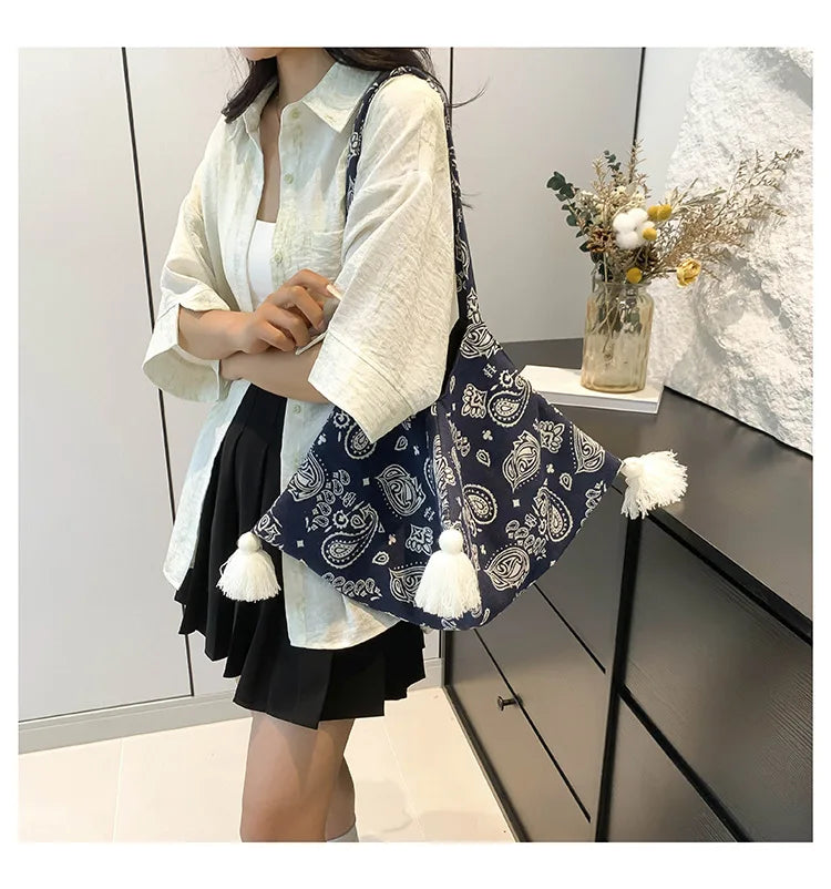 Ingvn  Women's Fashion New Bag Thai Zongzi Bag Fashion Shoulder Bag Fringe Bag Bagutte Bag Bags For Women Bolsos Para Mujeres Tendencia