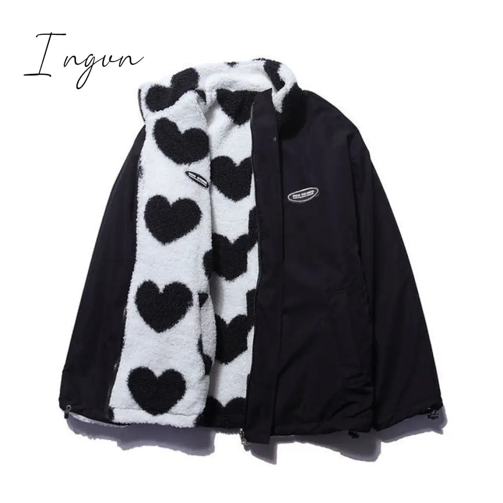 Ingvn - Corduroy Coat Women Clothing High Street Fashion Lamb Wool Winter Clothes Women Jacket Loose Casual Thick Jackets for Women Tops