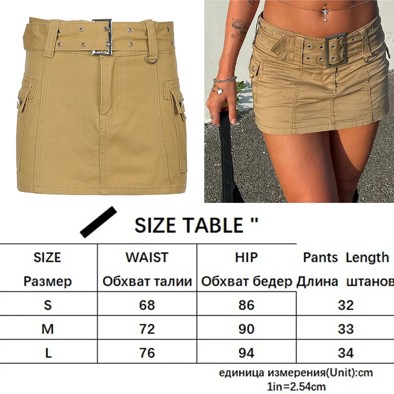 Women'S Jeans Skirt Y2K Belt Mini Denim Skirt Korean Low Waist Straight Short Skirt Summer Harajuku Sexy Vintage
