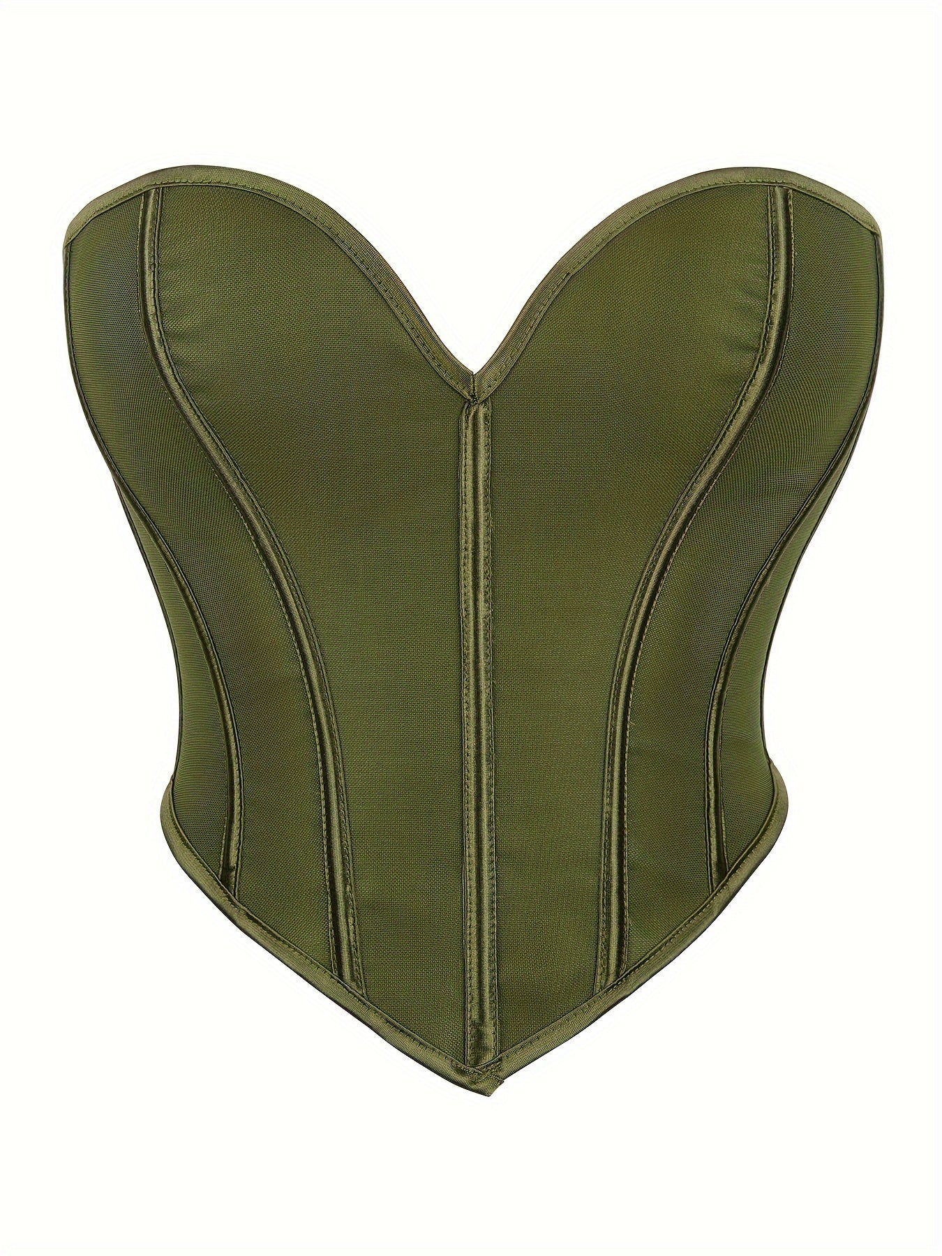 Elegant Strapless Tummy-Control Shapewear Corset | Adjustable Lace-Up | Sexy Knit Bustier | Medium Support Lingerie