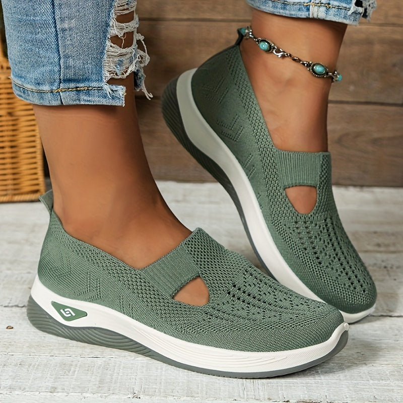 Comfortable Vintage Style Mesh Slip-On Sneakers - Breathable, Lightweight, and Hand Washable Casual Walking Shoes with Rubber Sole, Fabric Insole, and No Embellishment for All-Season Wear - Easy to Clean and Maintain from Tai